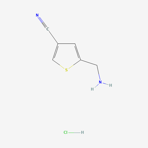 5-(aminomethyl)thiophene-3-carbonitrile;hydrochloride (CAS: 203792-27-2) - Chemical Structure and Molecular Formula 