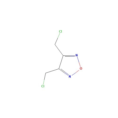 3,4-bis(chloromethyl)-1,2,5-oxadiazole (CAS: 53601-88-0) - Chemical Structure and Molecular Formula 