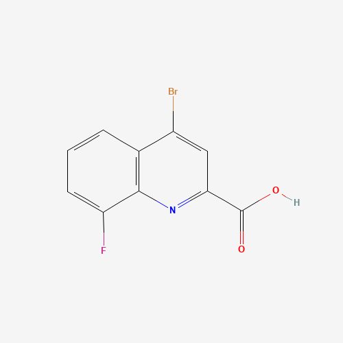 4-bromo-8-fluoroquinoline-2-carboxylic acid (CAS: 1314143-31-1) - Chemical Structure and Molecular Formula 