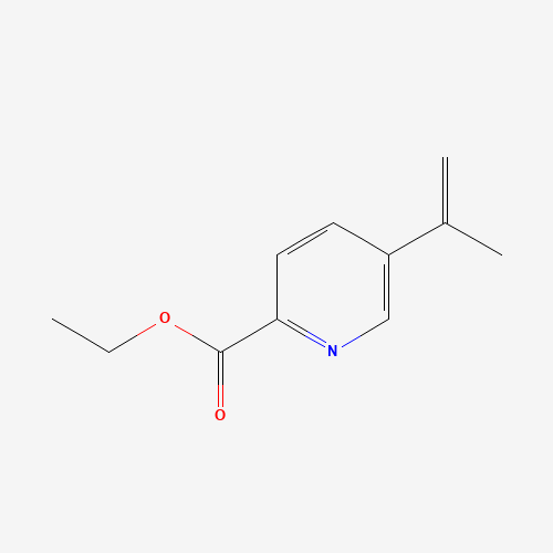 ethyl 5-prop-1-en-2-ylpyridine-2-carboxylate (CAS: 1097210-55-3) - Chemical Structure and Molecular Formula 