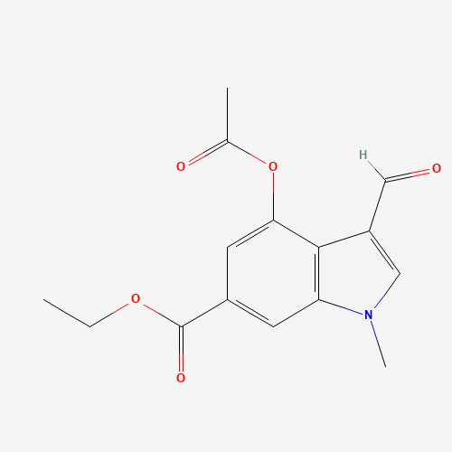 ethyl 4-acetyloxy-3-formyl-1-methylindole-6-carboxylate (CAS: 1180526-11-7) - Related Chemical Product