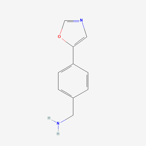[4-(1,3-oxazol-5-yl)phenyl]methanamine (CAS: 672324-91-3) - Chemical Structure and Molecular Formula 