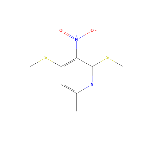 6-methyl-2,4-bis(methylsulfanyl)-3-nitropyridine (CAS: 134992-24-8) - Related Chemical Product