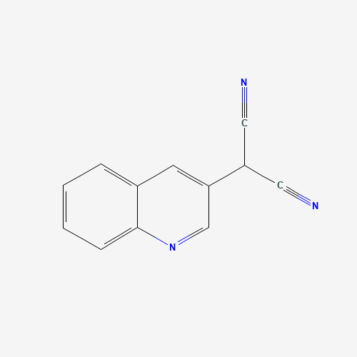 2-quinolin-3-ylpropanedinitrile (CAS: 117646-34-1) - Chemical Structure and Molecular Formula 