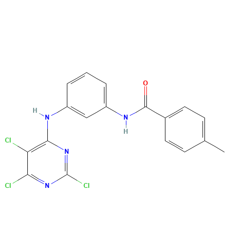 4-methyl-N-[3-[(2,5,6-trichloropyrimidin-4-yl)amino]phenyl]benzamide (CAS: 244278-38-4) - Related Chemical Product