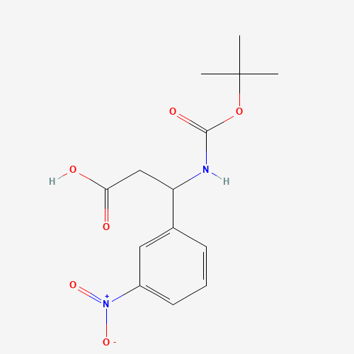 3-[(2-methylpropan-2-yl)oxycarbonylamino]-3-(3-nitrophenyl)propanoic acid (CAS: 284492-22-4) - Related Chemical Product
