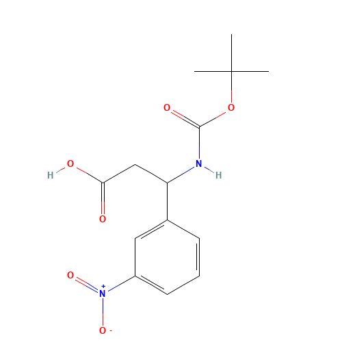 3-[(2-methylpropan-2-yl)oxycarbonylamino]-3-(3-nitrophenyl)propanoic acid (CAS: 284492-22-4) - Related Chemical Product