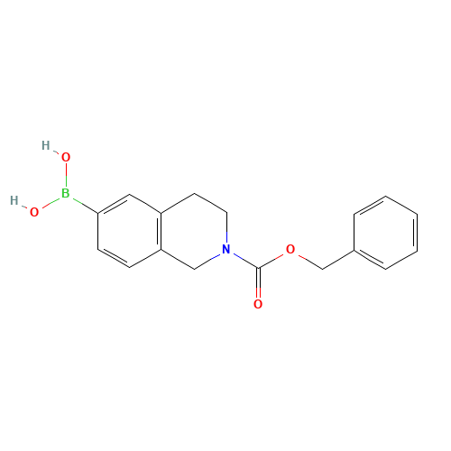 (2-phenylmethoxycarbonyl-3,4-dihydro-1H-isoquinolin-6-yl)boronic acid (CAS: 1020173-39-0) - Related Chemical Product
