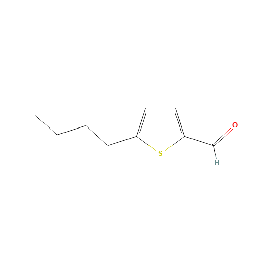 5-butylthiophene-2-carbaldehyde (CAS: 98954-25-7) - Chemical Structure and Molecular Formula 