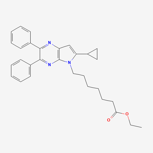 ethyl 7-(6-cyclopropyl-2,3-diphenylpyrrolo[2,3-b]pyrazin-5-yl)heptanoate (CAS: 1447770-39-9) - Related Chemical Product