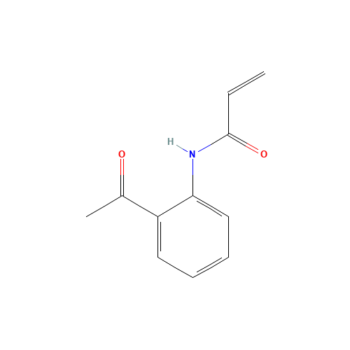 N-(2-acetylphenyl)prop-2-enamide (CAS: 104373-96-8) - Chemical Structure and Molecular Formula 