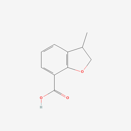3-methyl-2,3-dihydro-1-benzofuran-7-carboxylic acid (CAS: 133609-86-6) - Chemical Structure and Molecular Formula 