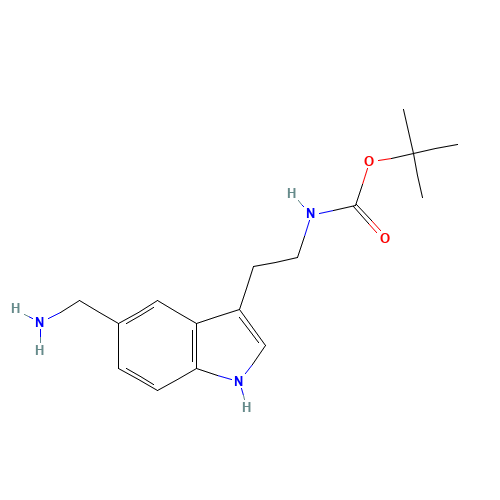 tert-butyl N-[2-[5-(aminomethyl)-1H-indol-3-yl]ethyl]carbamate (CAS: 144035-35-8) - Related Chemical Product