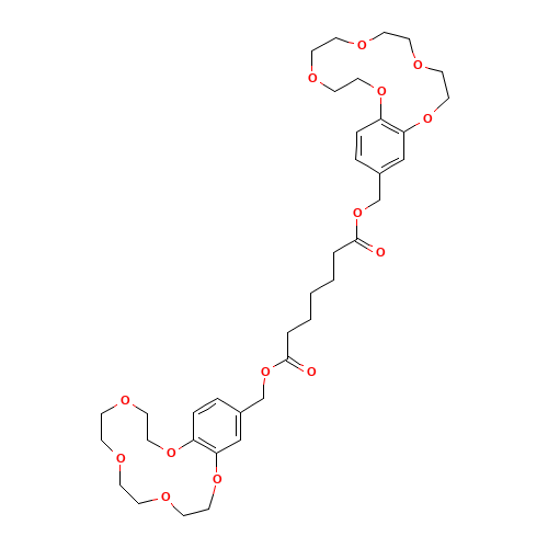 bis(2,5,8,11,14-pentaoxabicyclo[13.4.0]nonadeca-1(15),16,18-trien-17-ylmethyl) heptanedioate (CAS: 69271-98-3) - Related Chemical Product