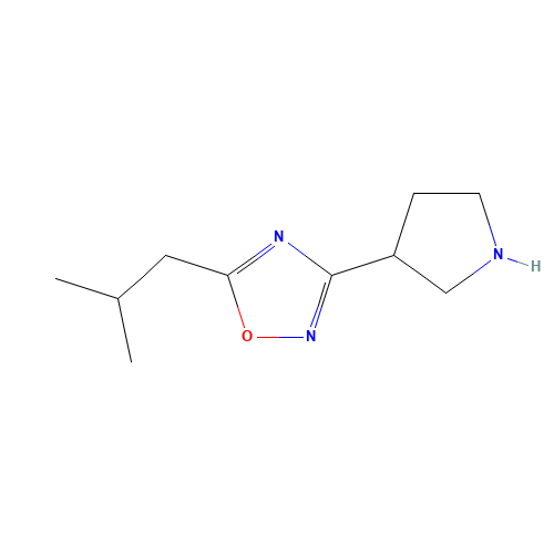 5-(2-methylpropyl)-3-pyrrolidin-3-yl-1,2,4-oxadiazole (CAS: 1225218-64-3) - Related Chemical Product