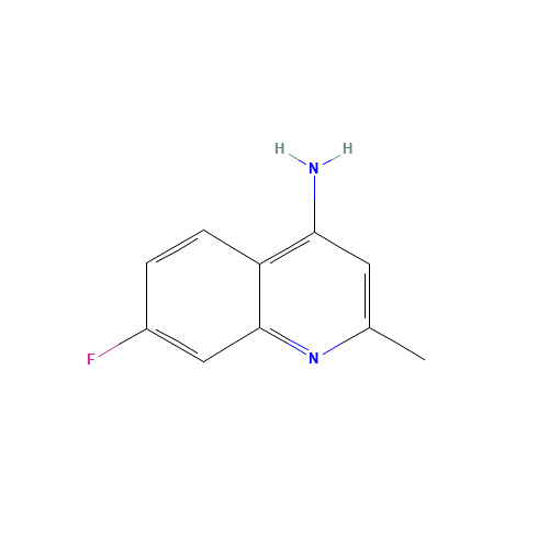 7-fluoro-2-methylquinolin-4-amine (CAS: 948293-45-6) - Chemical Structure and Molecular Formula 