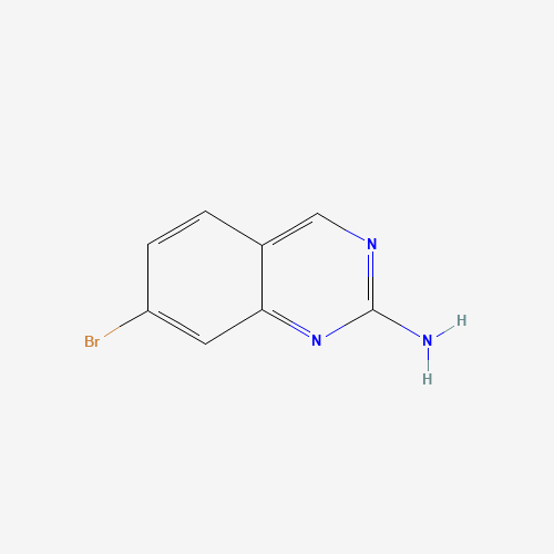 7-bromoquinazolin-2-amine (CAS: 190274-15-8) - Chemical Structure and Molecular Formula 