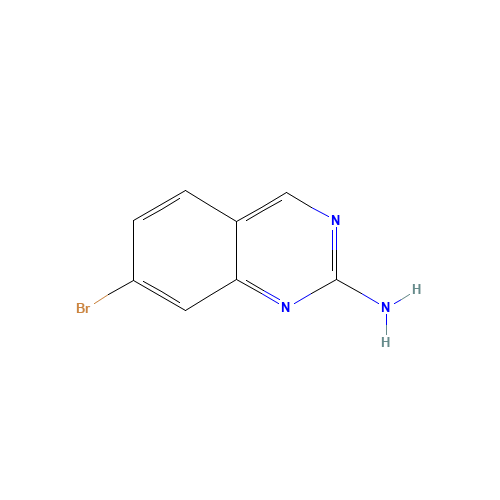 7-bromoquinazolin-2-amine (CAS: 190274-15-8) - Chemical Structure and Molecular Formula 