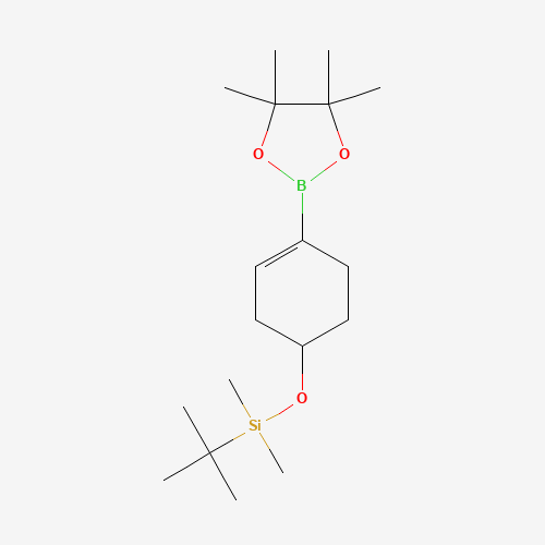 tert-butyl-dimethyl-[4-(4,4,5,5-tetramethyl-1,3,2-dioxaborolan-2-yl)cyclohex-3-en-1-yl]oxysilane (CAS: 865869-27-8) - Related Chemical Product