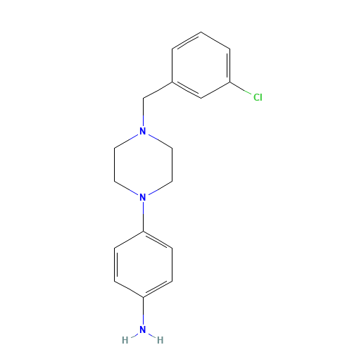 4-[4-[(3-chlorophenyl)methyl]piperazin-1-yl]aniline (CAS: 835633-49-3) - Related Chemical Product