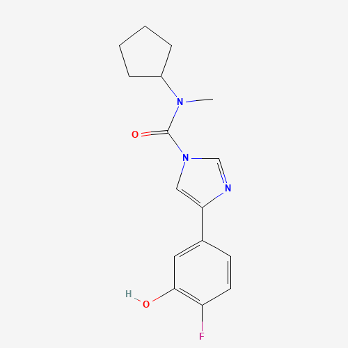 N-cyclopentyl-4-(4-fluoro-3-hydroxyphenyl)-N-methylimidazole-1-carboxamide (CAS: 1233855-28-1) - Related Chemical Product