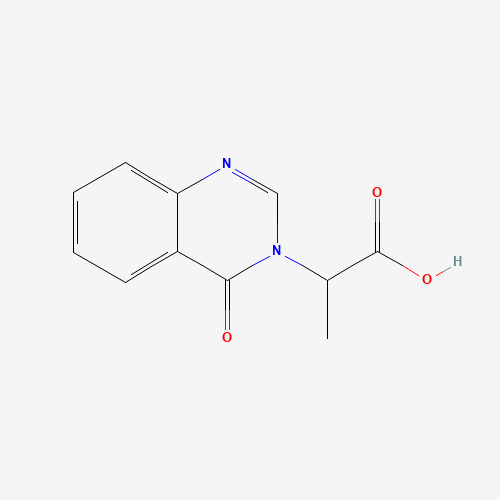 2-(4-oxoquinazolin-3-yl)propanoic acid (CAS: 61381-36-0) - Chemical Structure and Molecular Formula 