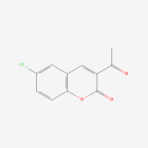 3-acetyl-6-chlorochromen-2-one (CAS: 53653-66-0) - Chemical Structure and Molecular Formula 