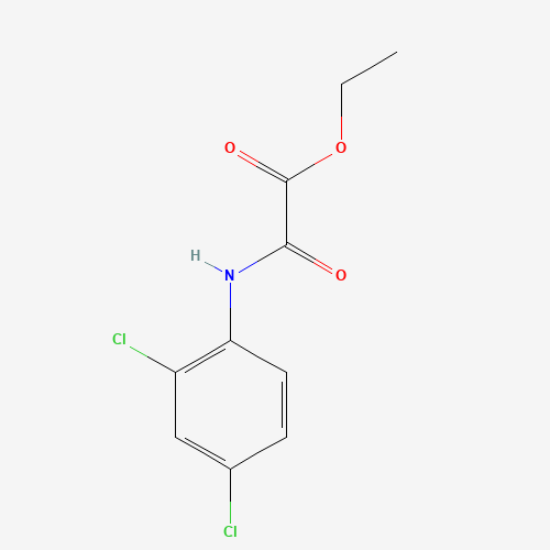 ethyl 2-(2,4-dichloroanilino)-2-oxoacetate (CAS: 15313-47-0) - Chemical Structure and Molecular Formula 