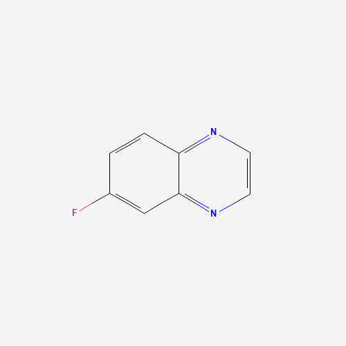 6-fluoroquinoxaline (CAS: 1644-14-0) - Chemical Structure and Molecular Formula 