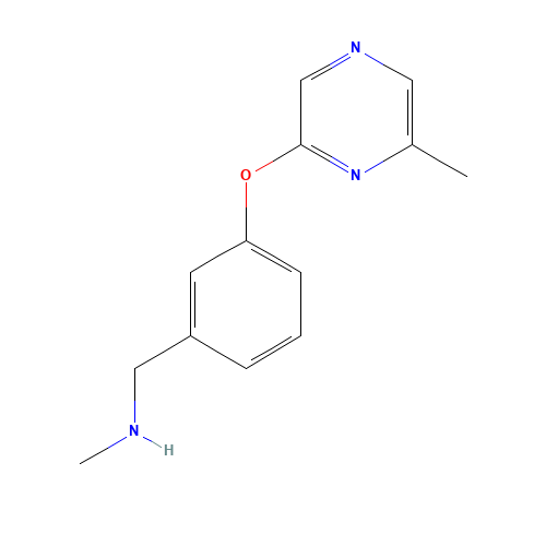 N-methyl-1-[3-(6-methylpyrazin-2-yl)oxyphenyl]methanamine (CAS: 912569-66-5) - Related Chemical Product