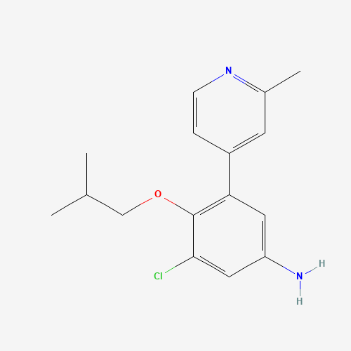 3-chloro-4-(2-methylpropoxy)-5-(2-methylpyridin-4-yl)aniline (CAS: 1426806-65-6) - Related Chemical Product