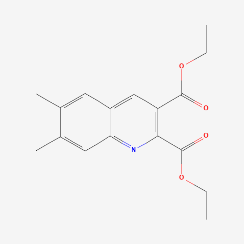 diethyl 6,7-dimethylquinoline-2,3-dicarboxylate (CAS: 948294-48-2) - Chemical Structure and Molecular Formula 