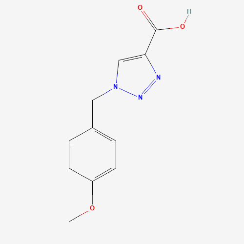 1-[(4-methoxyphenyl)methyl]triazole-4-carboxylic acid (CAS: 716361-79-4) - Chemical Structure and Molecular Formula 