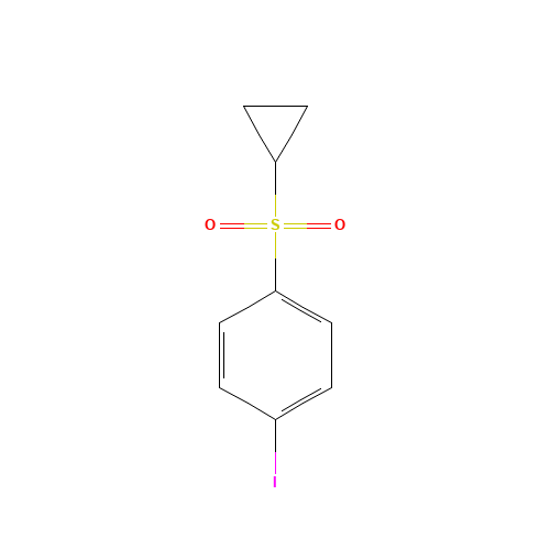 1-cyclopropylsulfonyl-4-iodobenzene (CAS: 1310949-71-3) - Chemical Structure and Molecular Formula 