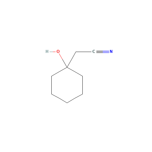 2-(1-hydroxycyclohexyl)acetonitrile (CAS: 14368-55-9) - Chemical Structure and Molecular Formula 