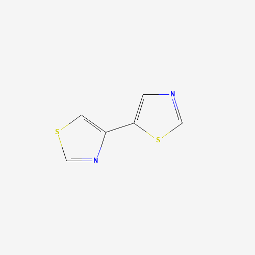 4-(1,3-thiazol-5-yl)-1,3-thiazole (CAS: 111185-06-9) - Chemical Structure and Molecular Formula 