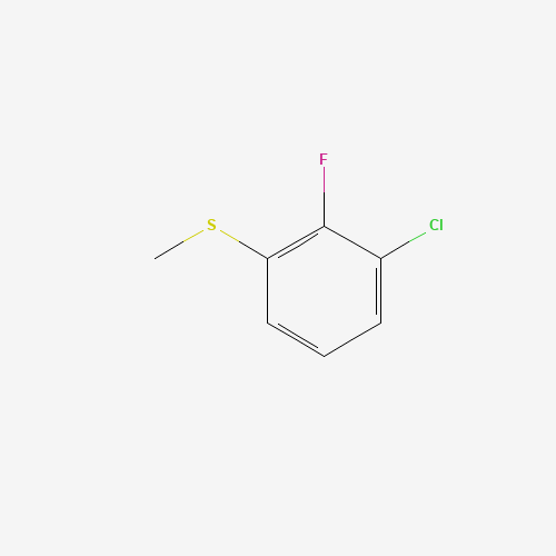 1-chloro-2-fluoro-3-methylsulfanylbenzene (CAS: 214057-24-6) - Chemical Structure and Molecular Formula 