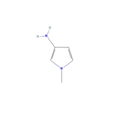 1-methylpyrrol-3-amine (CAS: 72083-63-7) - Chemical Structure and Molecular Formula 