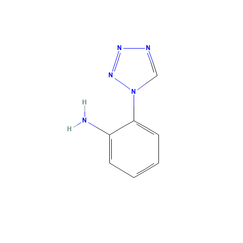 2-(tetrazol-1-yl)aniline (CAS: 14210-51-6) - Chemical Structure and Molecular Formula 