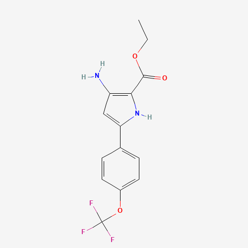 ethyl 3-amino-5-[4-(trifluoromethoxy)phenyl]-1H-pyrrole-2-carboxylate (CAS: 237435-67-5) - Related Chemical Product