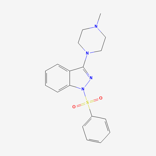 1-(benzenesulfonyl)-3-(4-methylpiperazin-1-yl)indazole (CAS: 131634-44-1) - Related Chemical Product