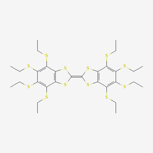 4,5,6,7-tetrakis(ethylsulfanyl)-2-[4,5,6,7-tetrakis(ethylsulfanyl)-1,3-benzodithiol-2-ylidene]-1,3-benzodithiole (CAS: 133148-33-1) - Related Chemical Product