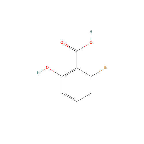 2-bromo-6-hydroxybenzoic acid (CAS: 38876-70-9) - Chemical Structure and Molecular Formula 