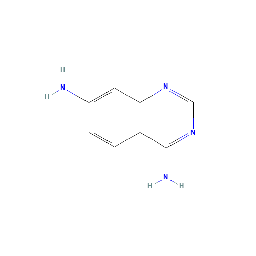 quinazoline-4,7-diamine (CAS: 99584-26-6) - Chemical Structure and Molecular Formula 