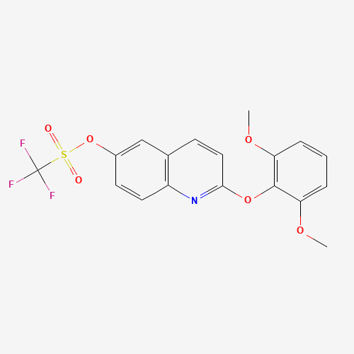 [2-(2,6-dimethoxyphenoxy)quinolin-6-yl] trifluoromethanesulfonate (CAS: 623147-10-4) - Related Chemical Product