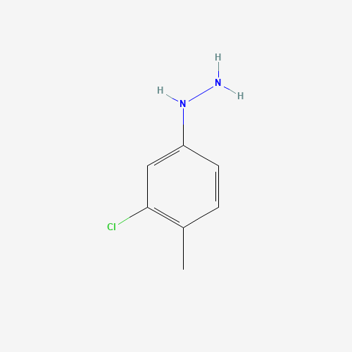(3-chloro-4-methylphenyl)hydrazine (CAS: 51304-65-5) - Chemical Structure and Molecular Formula 