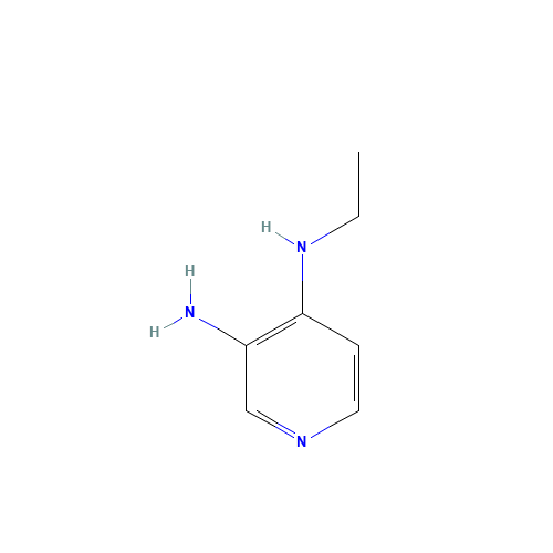 4-N-ethylpyridine-3,4-diamine (CAS: 146950-67-6) - Chemical Structure and Molecular Formula 