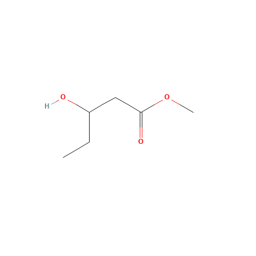 methyl 3-hydroxypentanoate (CAS: 56009-31-5) - Chemical Structure and Molecular Formula 