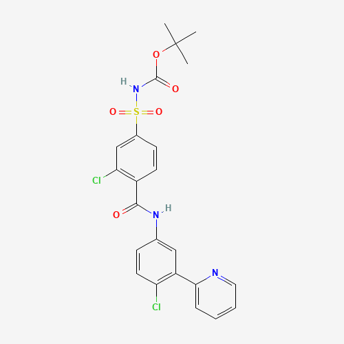 tert-butyl N-[3-chloro-4-[(4-chloro-3-pyridin-2-ylphenyl)carbamoyl]phenyl]sulfonylcarbamate (CAS: 1552310-56-1) - Related Chemical Product