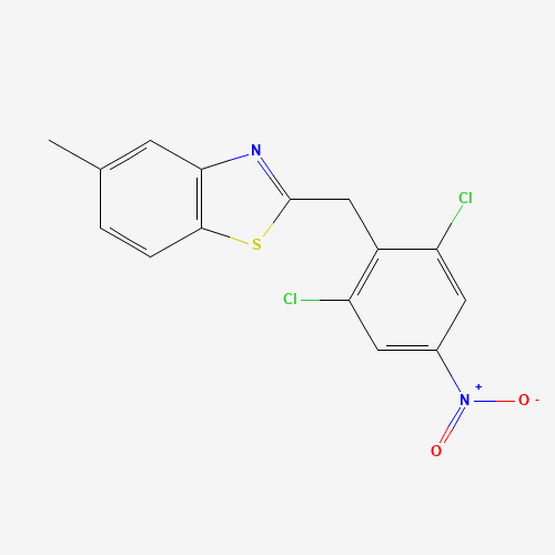2-[(2,6-dichloro-4-nitrophenyl)methyl]-5-methyl-1,3-benzothiazole (CAS: 315228-07-0) - Related Chemical Product